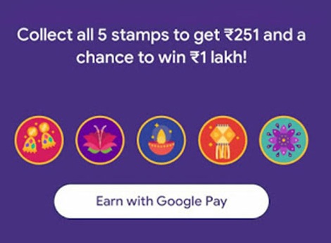 India Desire : Google Pay Rangoli Stamps: Collect Google Pay Rangoli/ Flower Stamps & Get Free Rs 251
